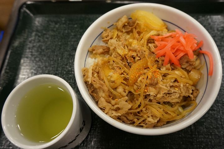 Japanese Style Beef Rice Bowl 糸こんにゃく和風牛丼 - NAKAU なか卯