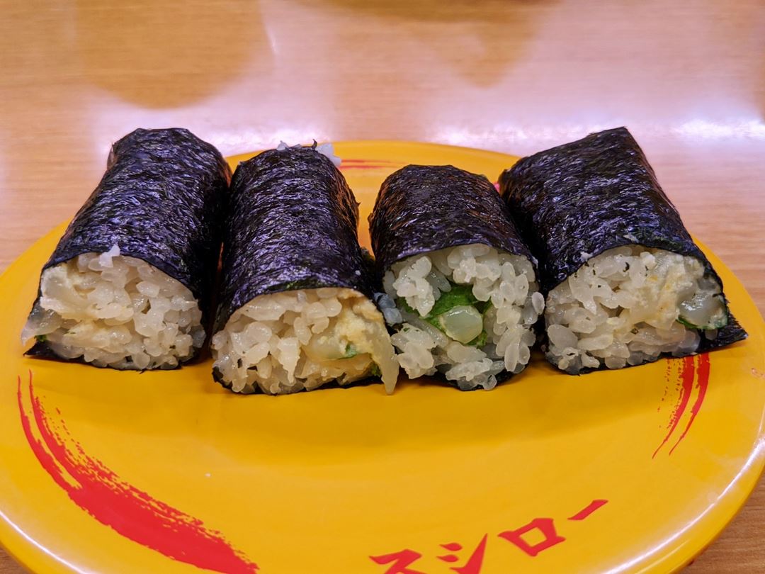 SUSHIRO スシロー Squid Rolled with Wasabi いか涙巻き