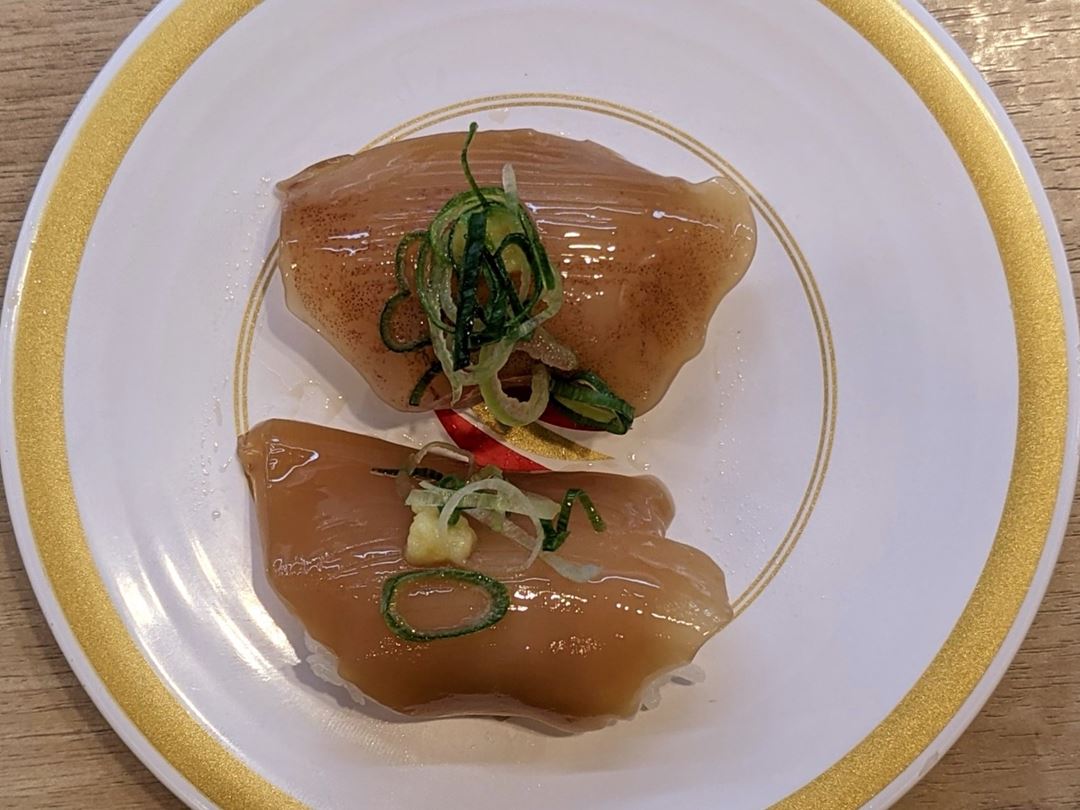 Squid Marinated in Soy Sauce 漬け真いかみみ KAPPASUSHI (KAPPAZUSHI) かっぱ寿司