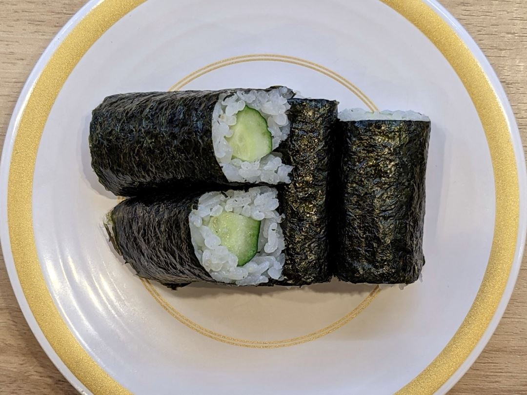 Cucumber Roll かっぱ巻 KAPPASUSHI (KAPPAZUSHI) かっぱ寿司