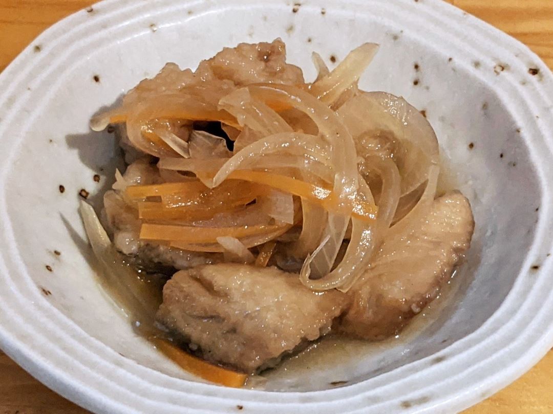 Deep Fried Fish Marinated in Sweet Vinegar Sauce and Vegetables 南蛮漬 - Standing Bar KAMIYA 立ち呑み かみや