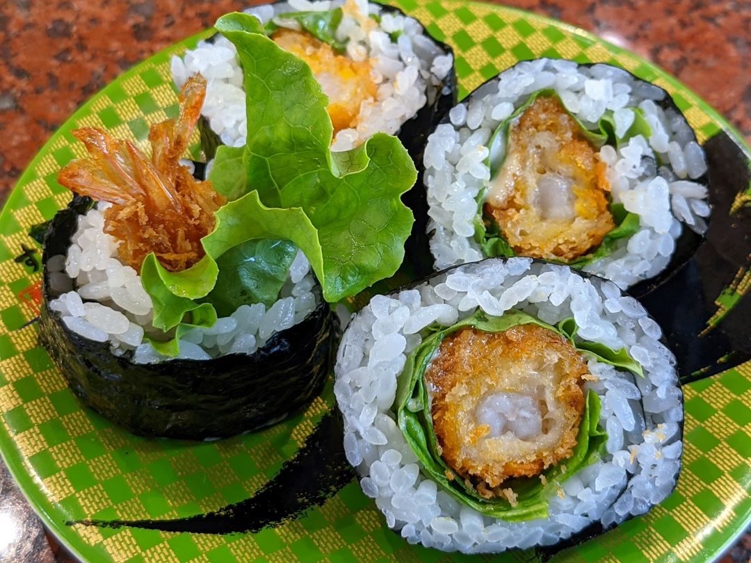 Deep Fried Shrimp Roll 海老フライ巻 - Sushi CHOUSHIMARU すし銚子丸 - 回転寿司 鮨