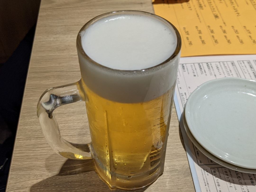 Draft Beer 生ビール Hoteichan ほていちゃん上野4号店 居酒屋