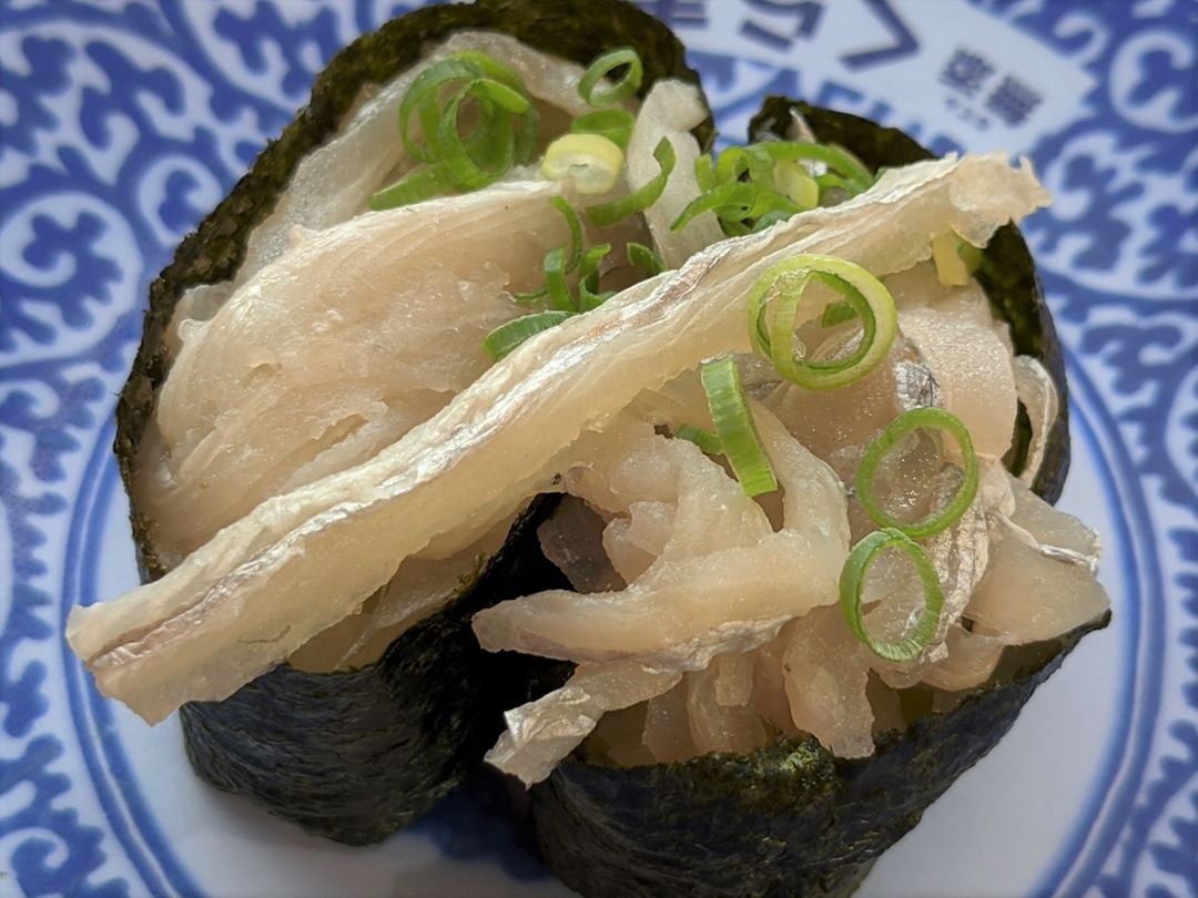 Largehead Hairtail Roll 国産太刀魚軍艦 Conveyor Belt Sushi Restaurant (Sushi Go Round) KURASUSHI くら寿司