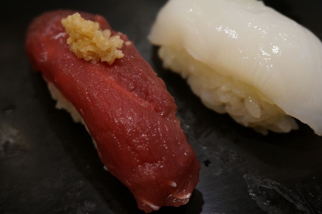 Whale Sushi 鯨寿司 くじら鮨 立ち喰い鮨 まぐろ人 Standing Sushi Bar MAGUROBITO 立ち食い寿司