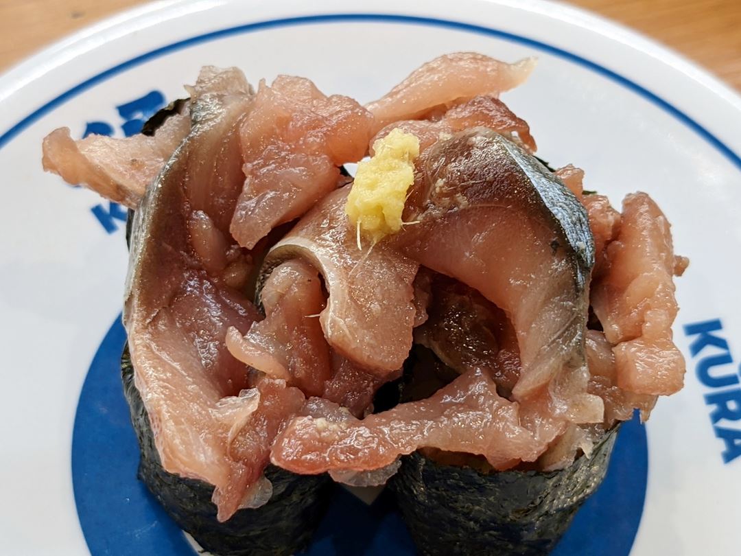 Raw Seared Mackerel Roll 国産生さばたたき Conveyor Belt Sushi Restaurant (Sushi Go Round) KURASUSHI くら寿司