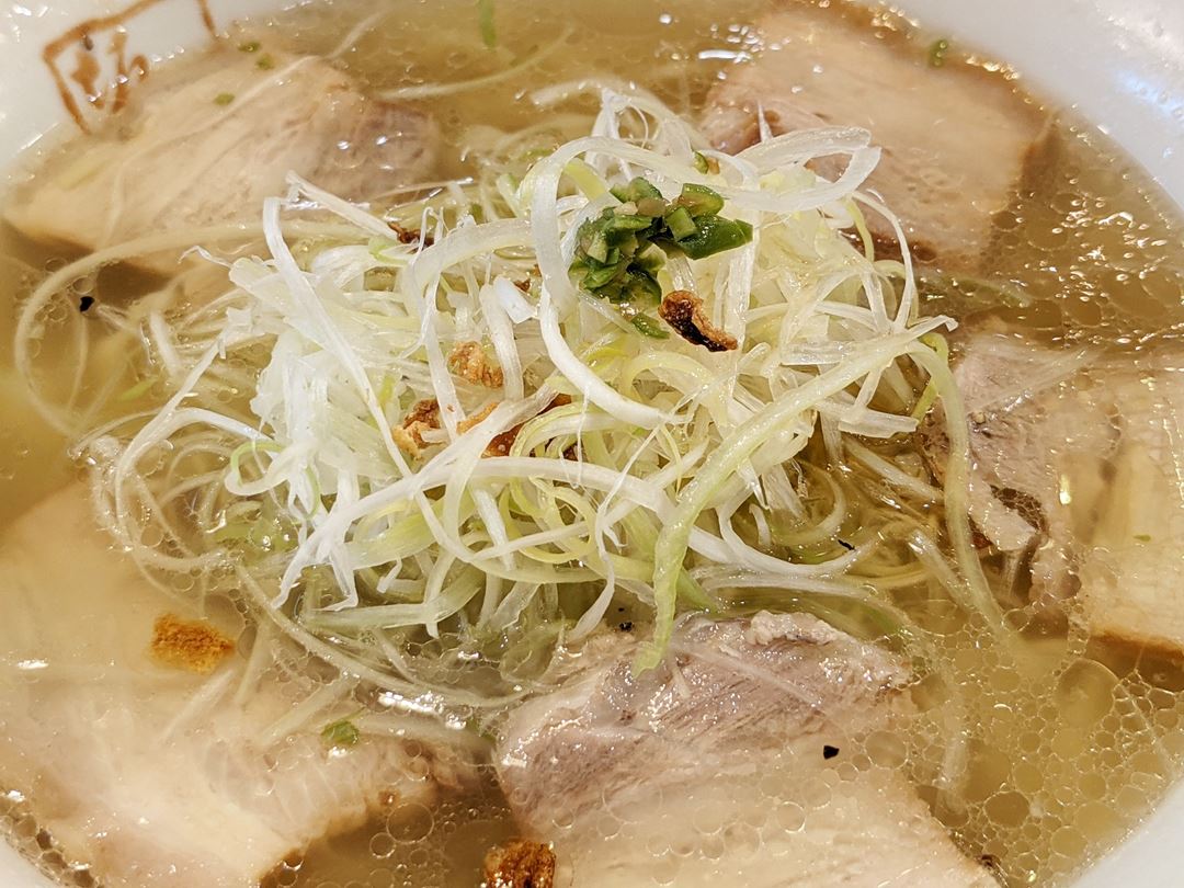 喜多方ラーメン坂内 Kitakata Ramen Bannai 青唐ねぎ塩 Green Chili Shio Negi