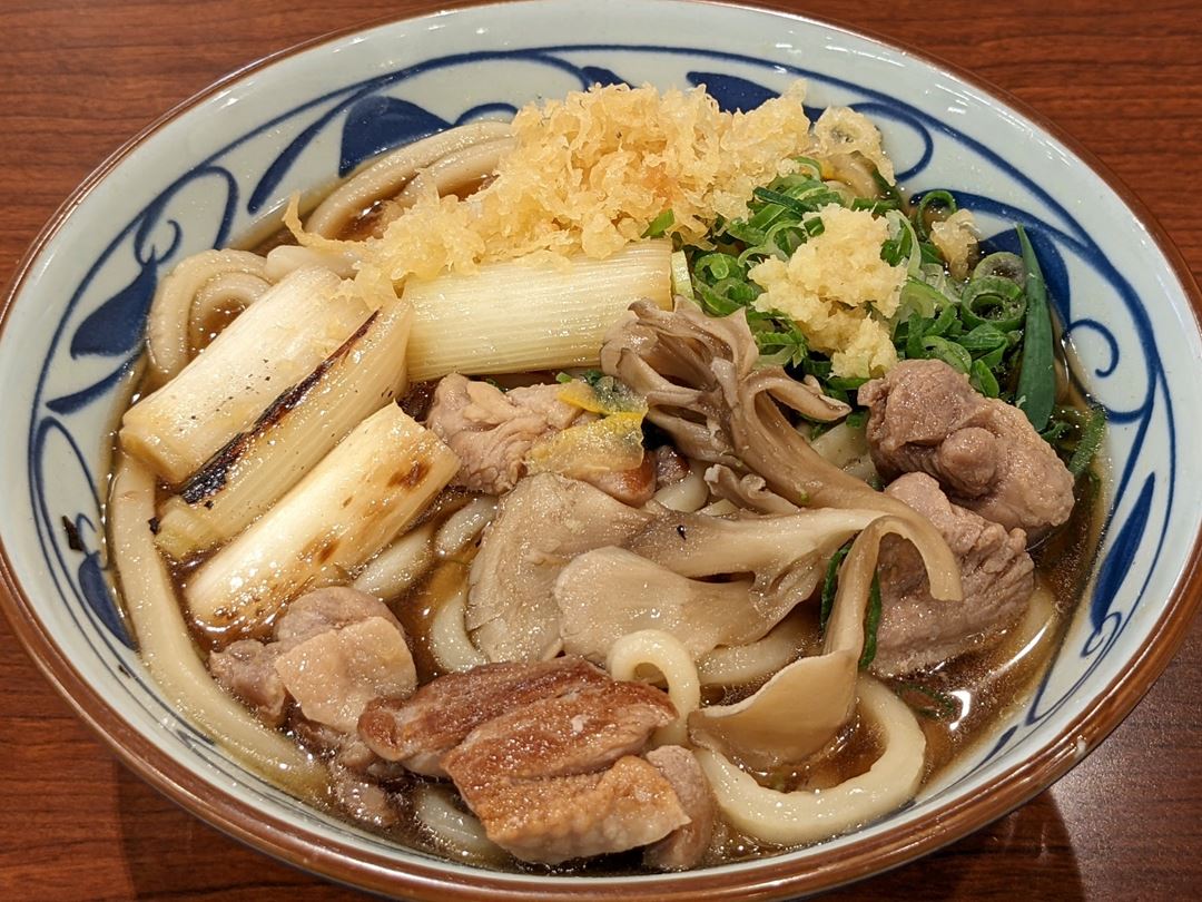 MARUGAME SEIMEN 丸亀製麺 Duck Thigh and Welsh Onion Udon 鴨ねぎうどん