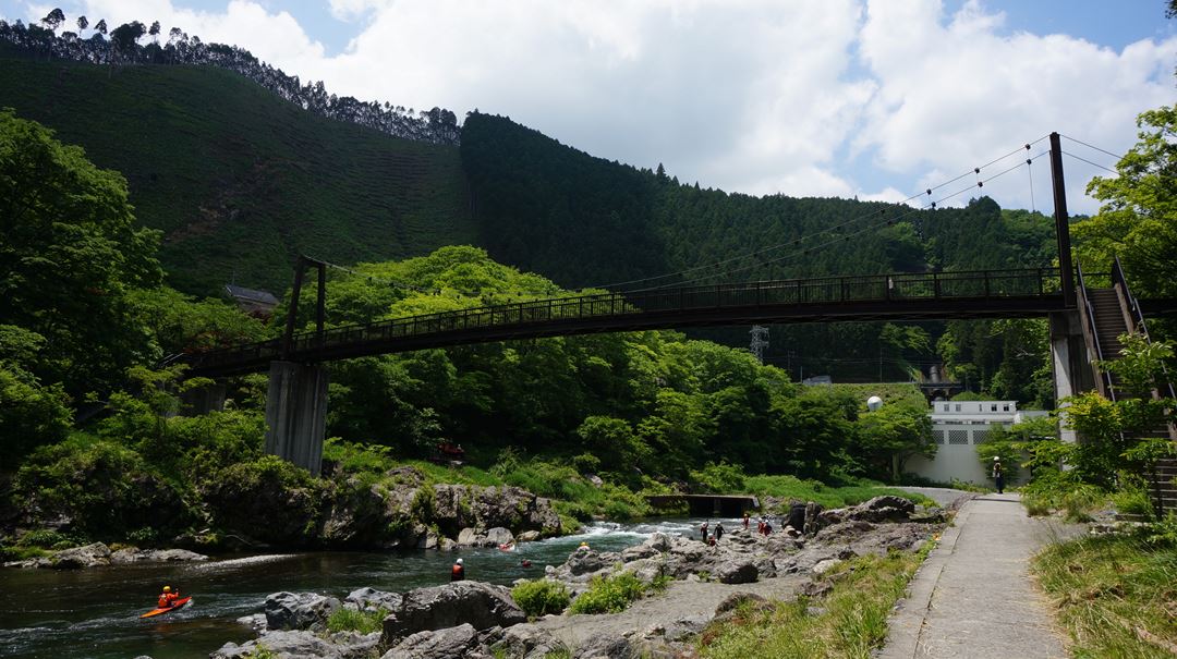 東京 御岳渓谷遊歩道 御嶽 杣の小橋 Mitake Valley Riverside Trail - Tokyo