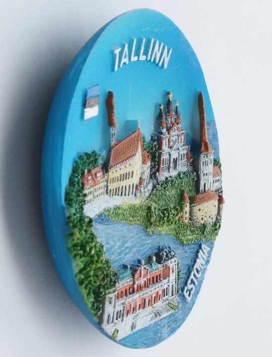 Tallinn Estonia Souvenir Fridge Magnet ご当地マグネット お土産 エストニア タリン