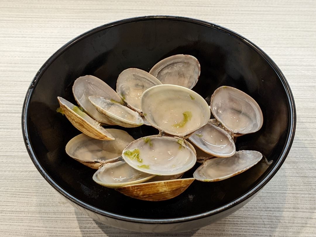 あさりとあおさのうどん Asari Clams Sea Lettuce Udon Noodle HAMAZUSHI はま寿司 HAMASUSHI