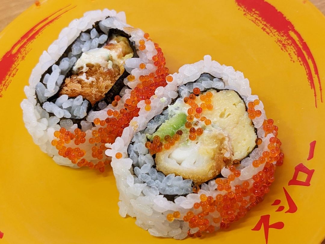 スシロー 海老フライアボカドロール SUSHIRO Fried Shrimp Avocado Roll