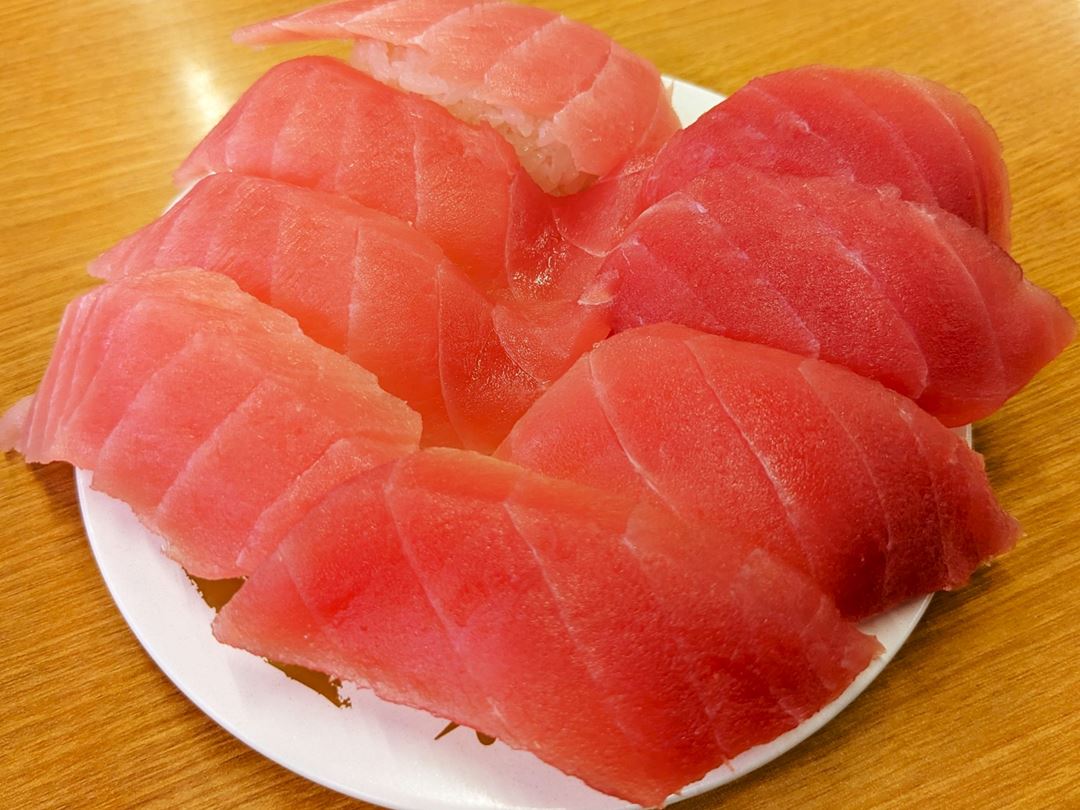 スシロー 大切りめばち鮪 まぐろ Large Sliced Lean Tuna SUSHIRO