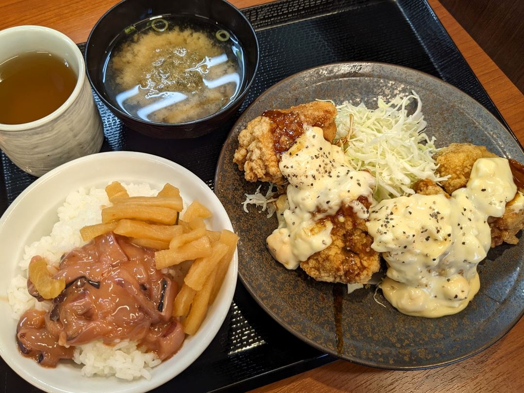 チキン南蛮定食 KARAYAMA からやま Deep fried chicken からあげ 唐揚げ