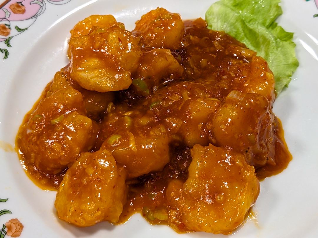 海老のチリソース 餃子の王将 Stir-fried Shrimp in Chili Sauce Gyoza OHSHO