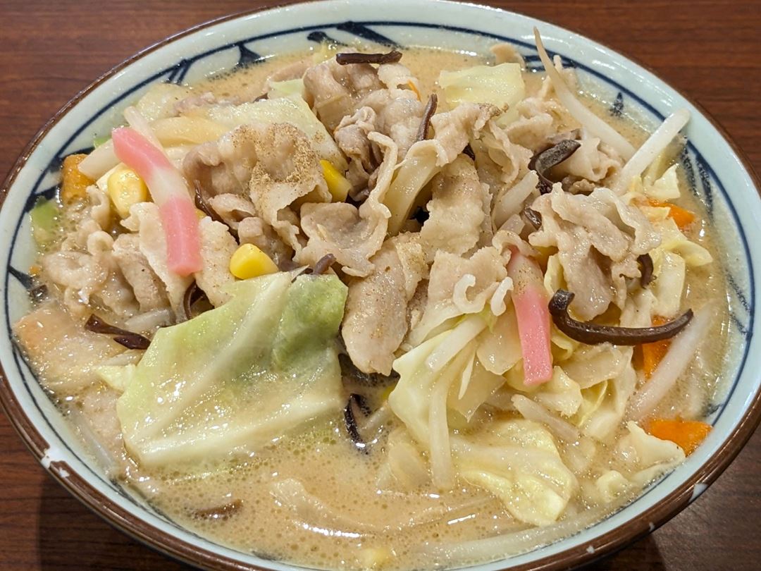 豚ちゃんぽんうどん 丸亀製麺 Pork Champon Udon MARUGAME SEIMEN