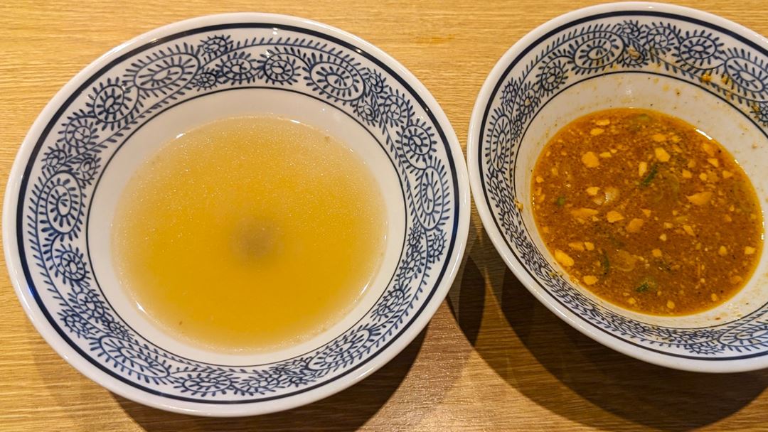 丸源ラーメン 肉そばつけ麺 割りスープ MARUGEN RAMEN