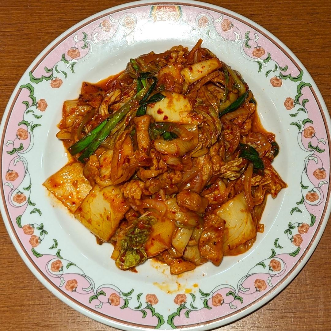 豚キムチ 餃子の王将 Gyoza OHSHO Pork and Kimchi Stir Fry