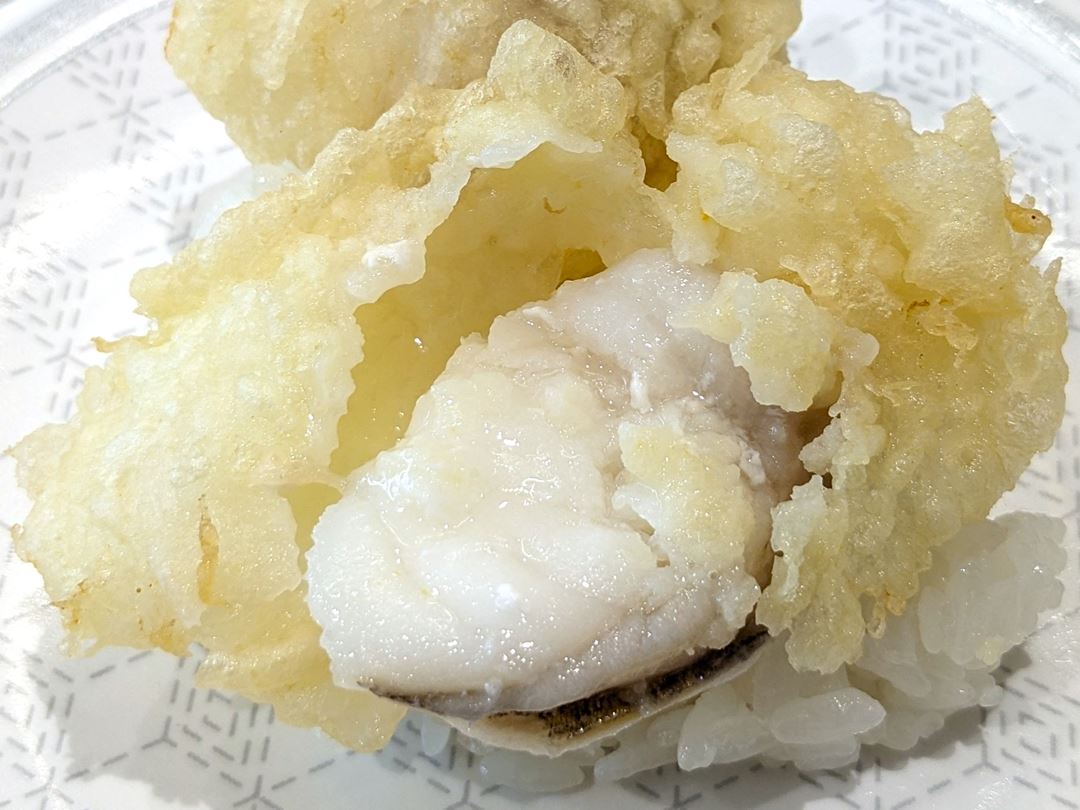 あんこうの天ぷら握り はま寿司 Monkfish Tempura HAMASUSHI