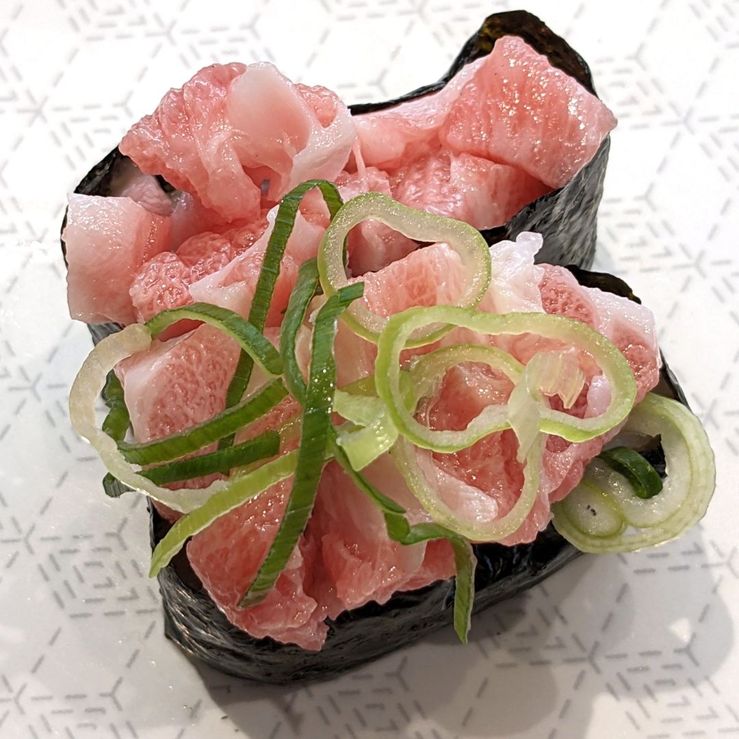 大とろ軍艦 はま寿司 Minced Special Fatty Tuna Gunkan HAMASUSHI