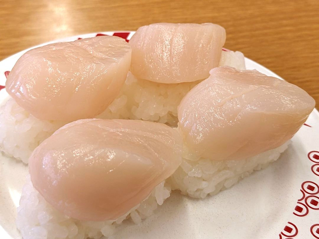 スシロー 北海道産 まるごとほたて貝柱 HOKKAIDO Scallop SUSHIRO