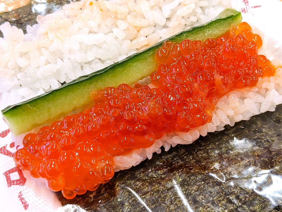 スシロー 筋子手巻 Salmon Roe Hand Roll SUSHIRO