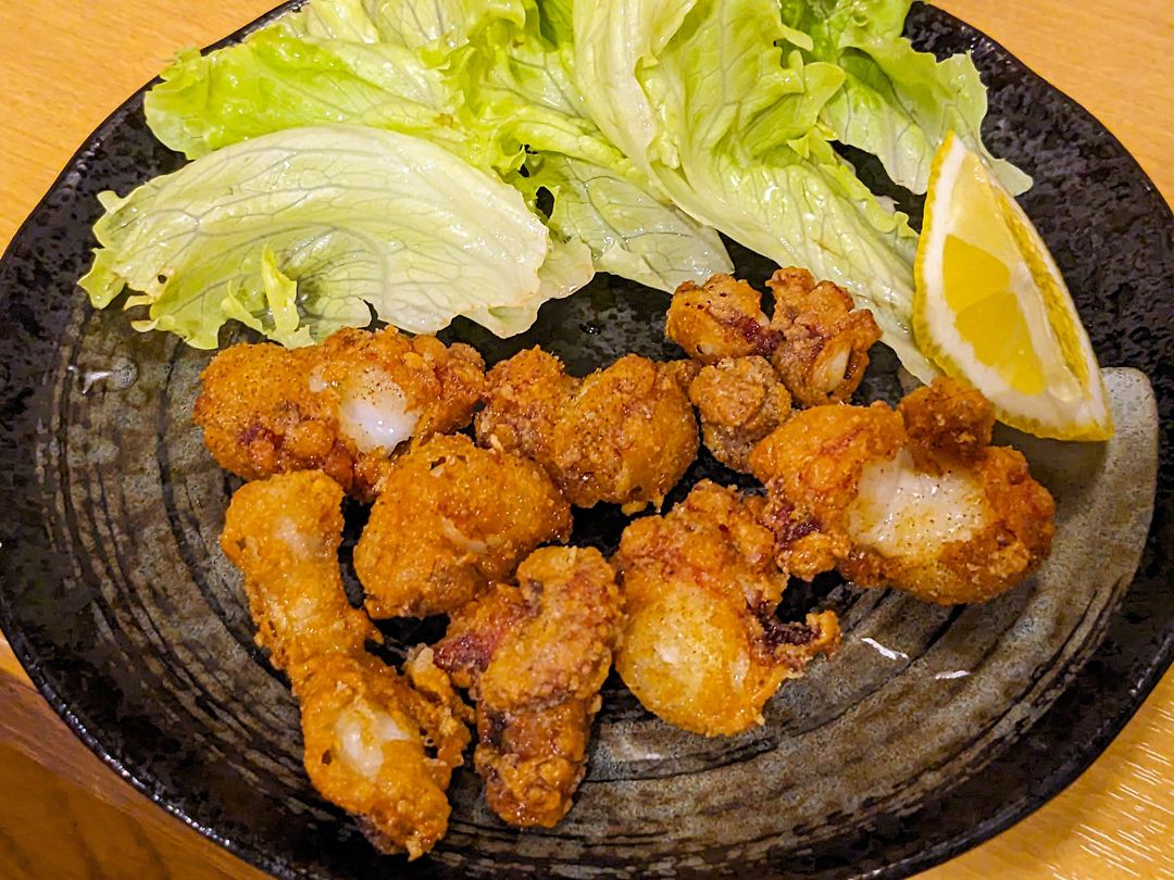 麺どころ友の家 タコ唐揚げ 高知 居酒屋 食堂 うどん ランチ