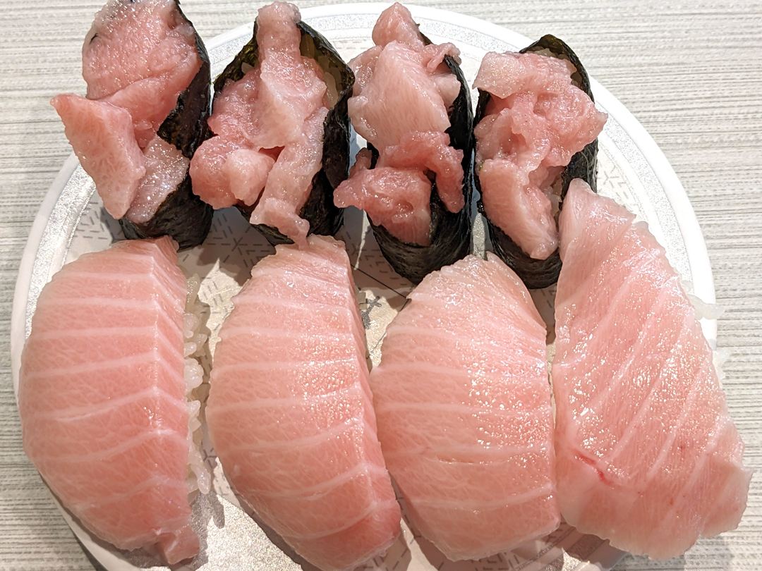 みなみまぐろ大とろ 軍艦 はま寿司 Southern Special Fatty Tuna Gunkan HAMASUSHI