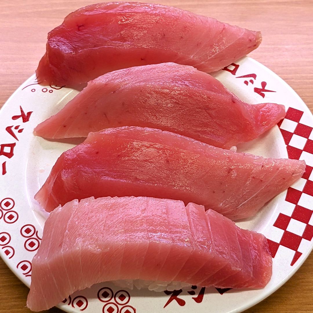 スシロー 倍とろ まぐろ 中とろ Thickly sliced Fatty Tuna SUSHIRO