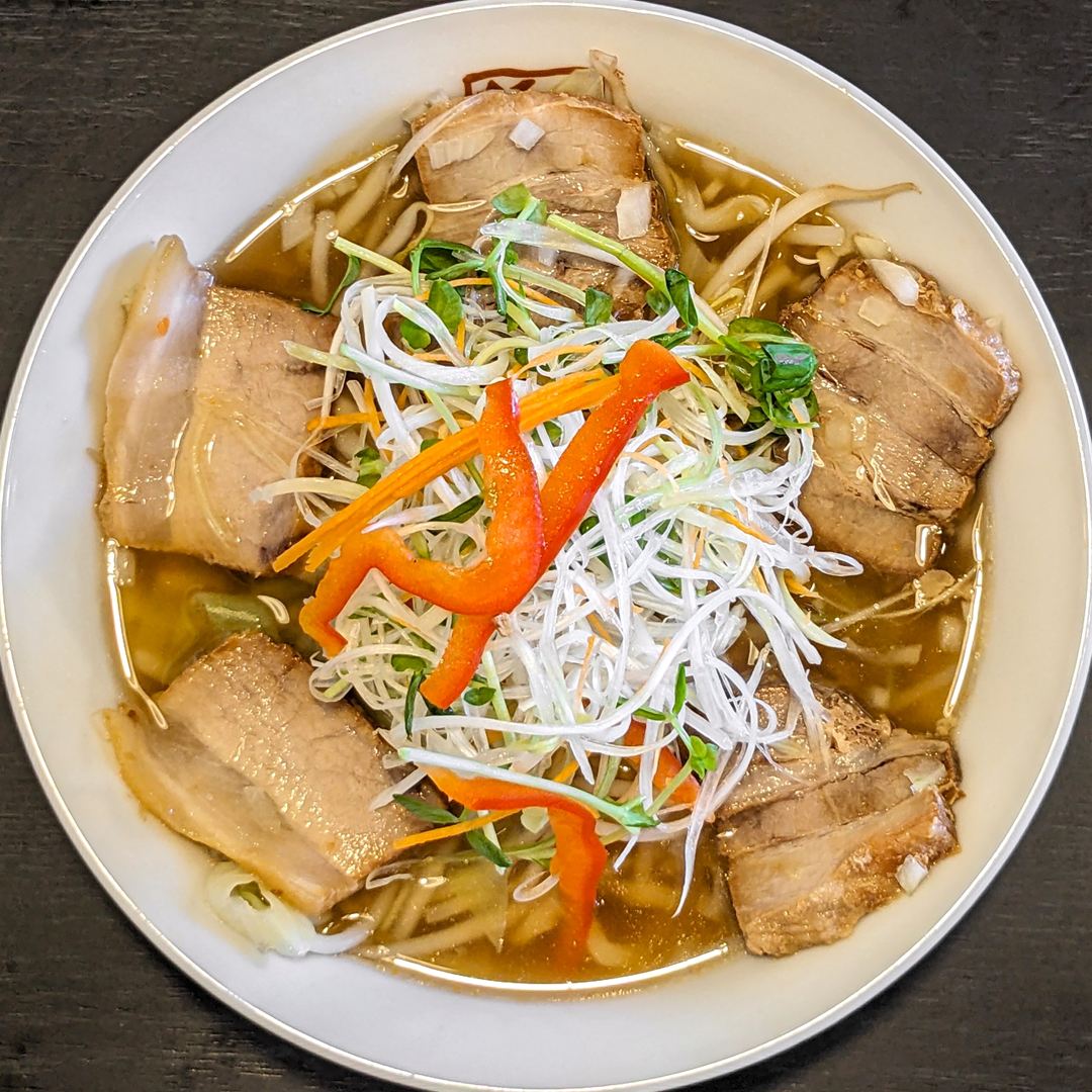 喜多方ラーメン坂内 季節野菜の生姜醤油ラーメン 期間限定 Kitakata Ramen Bannai