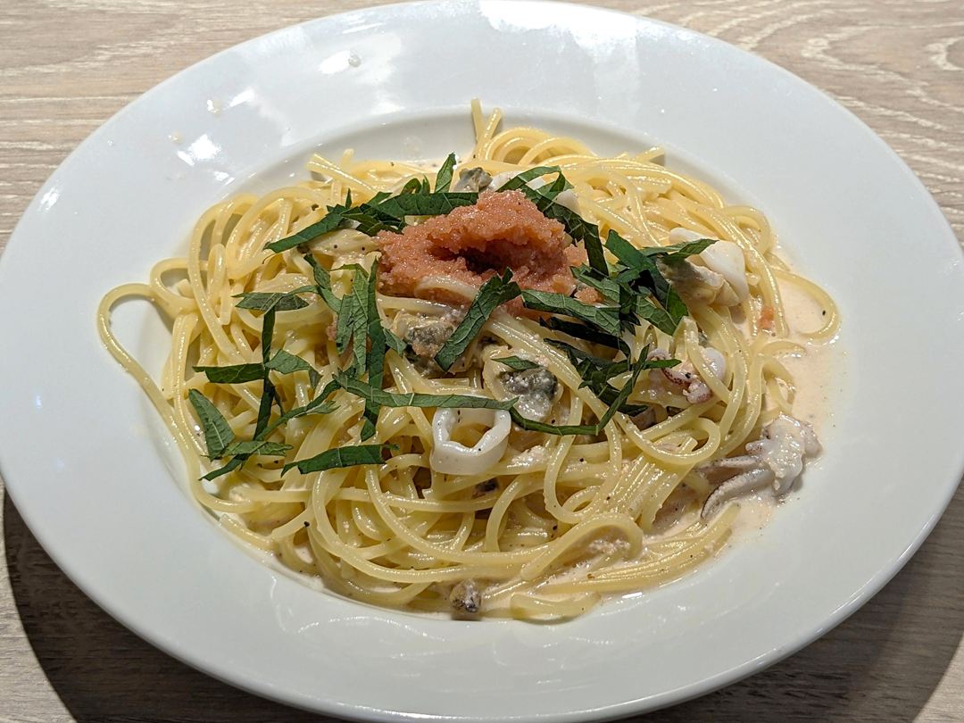 カプリチョーザ 魚介とたらこのクリームソース 高知 Menu Capricciosa