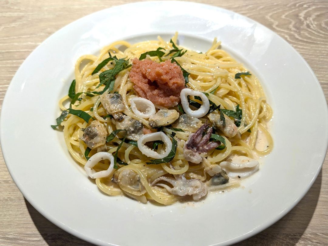 カプリチョーザ 魚介とたらこのクリームソース 高知 Menu Capricciosa