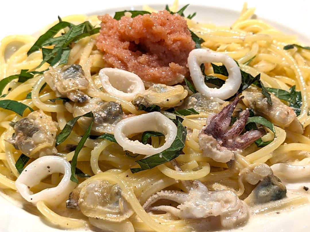 カプリチョーザ 魚介とたらこのクリームソース 高知 Menu Capricciosa