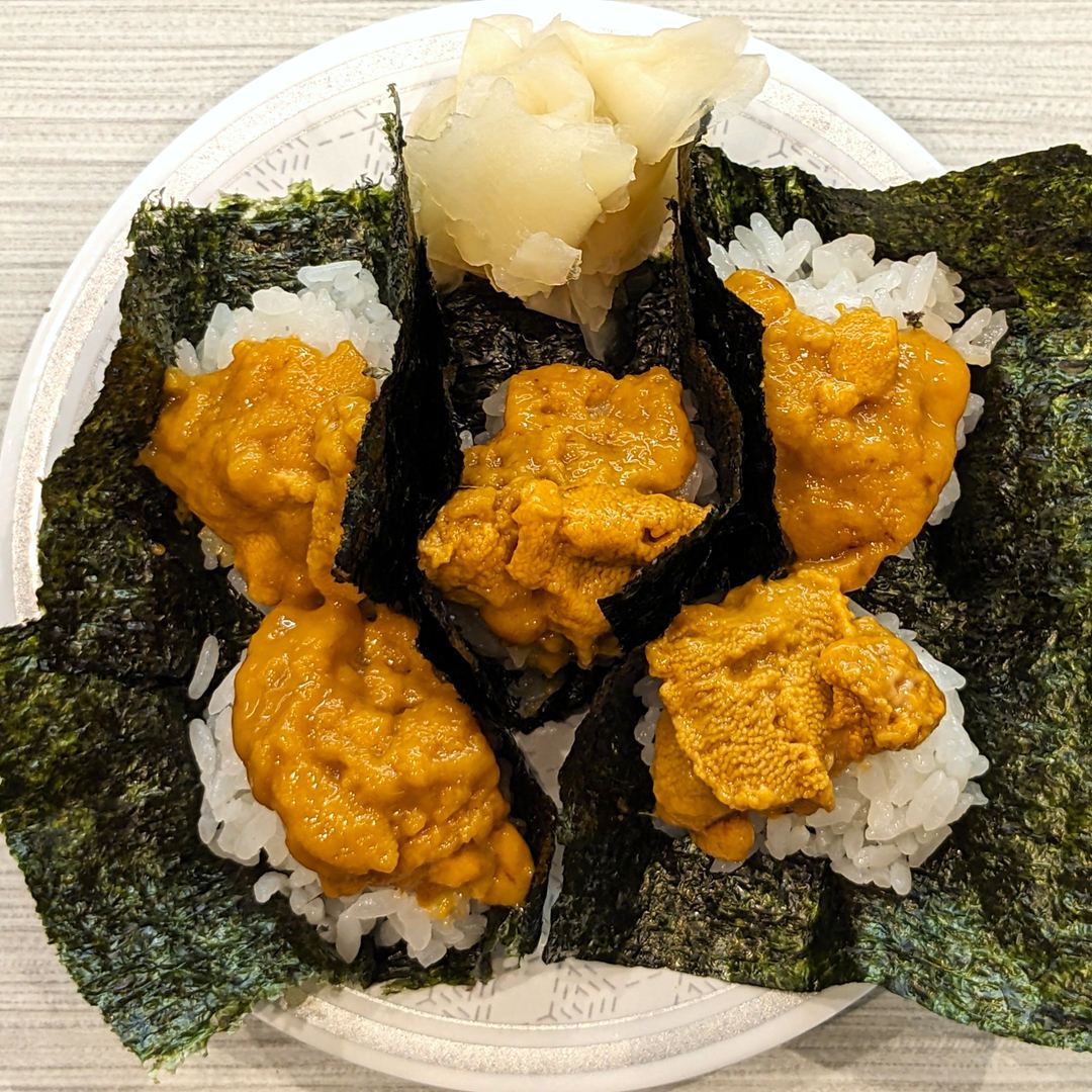 うにつつみ 雲丹 はま寿司 Sea Urchin Wrap HAMASUSHI