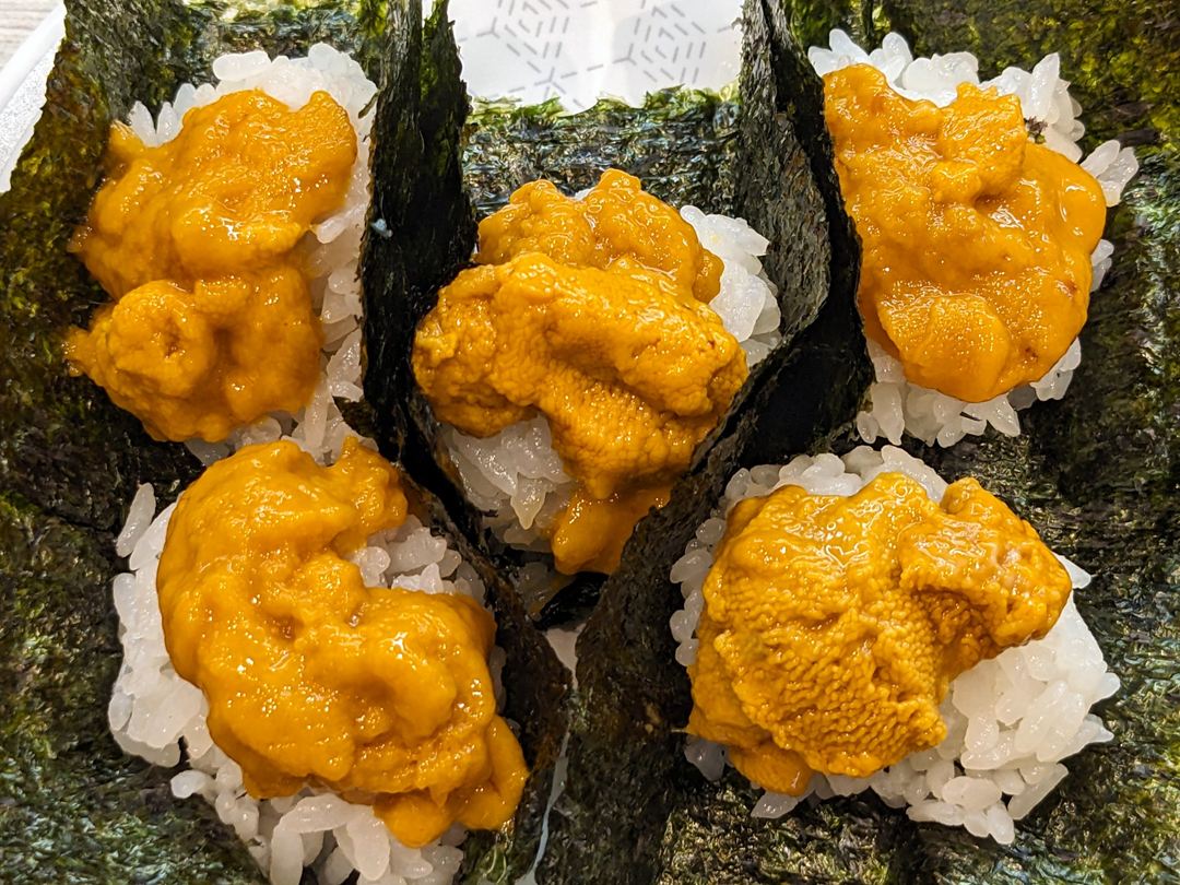 うにつつみ 雲丹 はま寿司 Sea Urchin Wrap HAMASUSHI