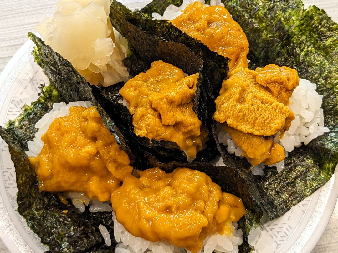 うにつつみ 雲丹 はま寿司 Sea Urchin Wrap HAMASUSHI