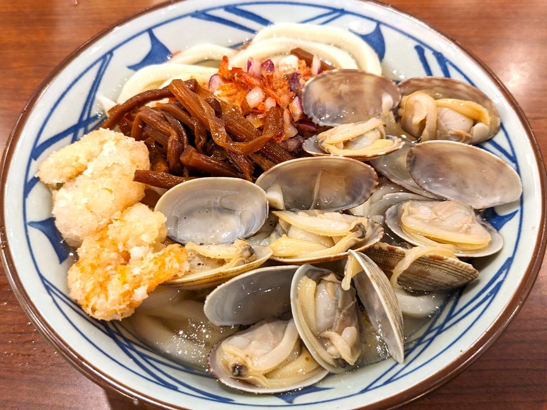 海鮮旨塩うどん（冷）丸亀製麺 MARUGAME SEIMEN Salt and Seafood Soup Udon
