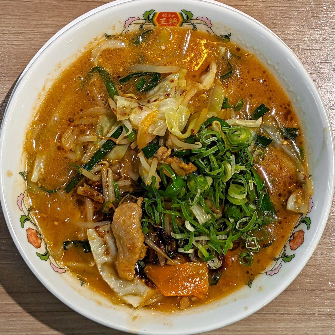 餃子の王将 焦がしニンニク味噌ラーメン ノーマル Scorched Garlic Miso Ramen Normal Gyoza OHSHO