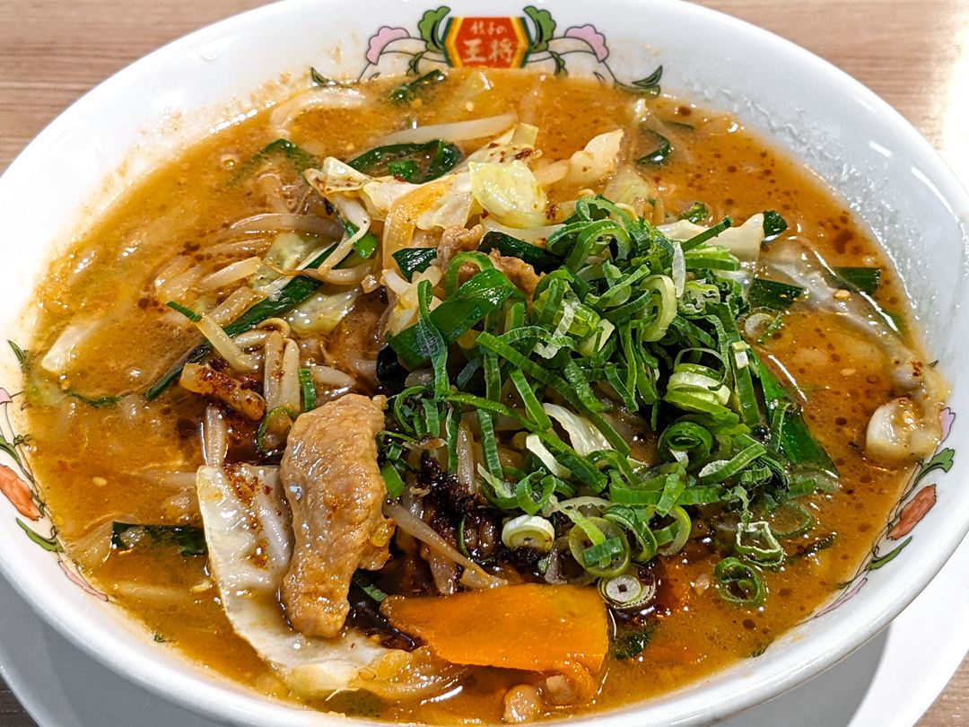 餃子の王将 焦がしニンニク味噌ラーメン ノーマル Scorched Garlic Miso Ramen Normal Gyoza OHSHO