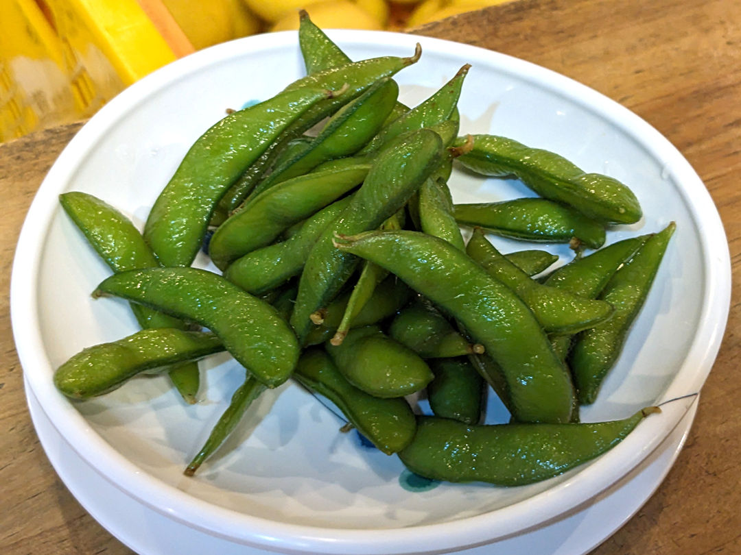 枝豆 日本酒 高知の地酒 居酒屋 ひろめ市場 土佐蔵社中